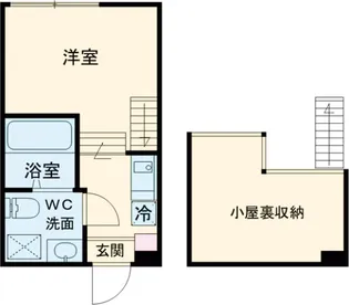 ハーモニーテラス中川Ⅳ【202号室】の間取り