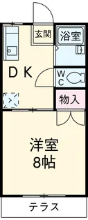 コラソン駅西【102号室】の間取り