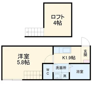 Quest【2階】の間取り