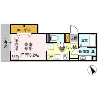 リバービレッジ【1階】の間取り