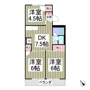 セゾン辻本【102号室】の間取り