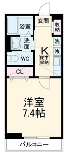 ハイブリッジ【1階】の間取り