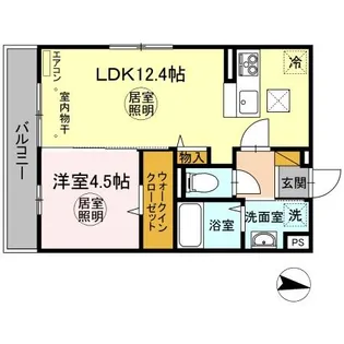 ハルメゾン三の丸【1階】の間取り