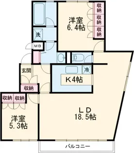 クァドリフォリオ【3A号室】の間取り