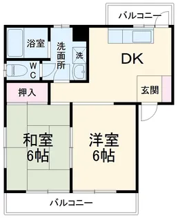 オラシオン南八幡C【1階】の間取り