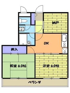ヒルサイドテラス【4階】の間取り
