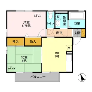 グランパルク C【1階】の間取り