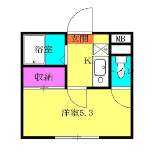 ペパンシエソワ【2階】の間取り