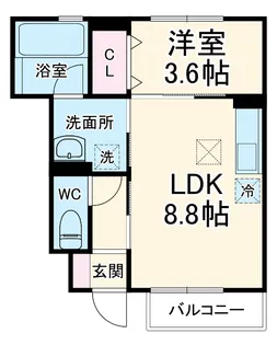 ルミエール【1階】の間取り