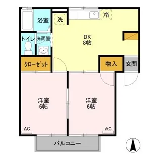 セジュール藤塚 A【2階】の間取り