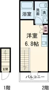 カインドネス八王子大塚C棟【2階】の間取り