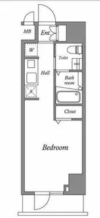 ルクレ西新宿【5階】の間取り