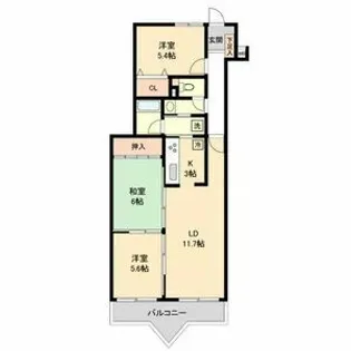 サンコート有松【208号室】の間取り