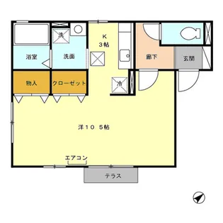 セジュールシーダ【1階】の間取り
