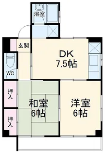 レジデンス神沢【102号室】の間取り