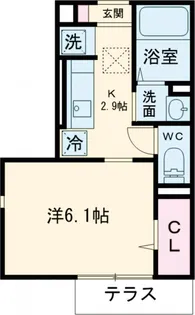 sol mane【101号室】の間取り