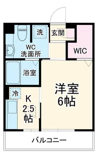 グランモア柳川A【1階】の間取り