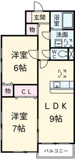 ラーラY・S【A101号室】の間取り