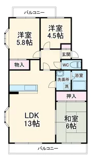 エスポワールTIマンション【101号室】の間取り