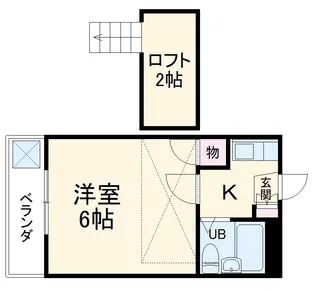 ニッシンハイツ宝田【203号室】の間取り