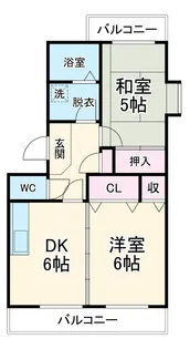 リヴェール保呂【2階】の間取り