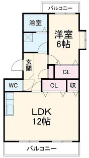 リヴェール保呂【3階】の間取り