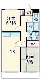 グリーンプラザ所沢【2階】の間取り