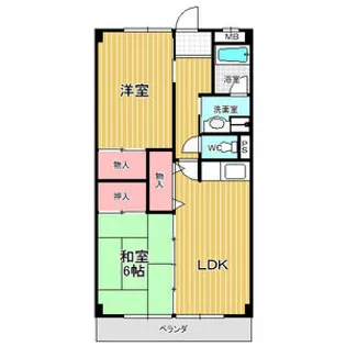 アネックス神の倉【3階】の間取り