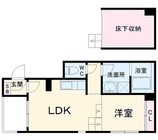 ルミナス野並【102号室】の間取り