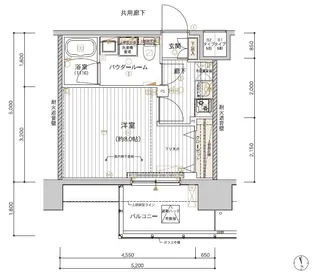 メインステージ東日暮里【3階】の間取り