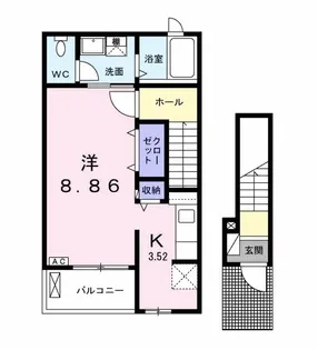 HIKARISU Ⅲ【203号室】の間取り