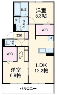 レンヌ【2階】の間取り