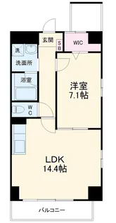 ALBIREO(アルビレオ)【402号室】の間取り