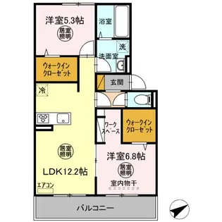 レンヌ【3階】の間取り