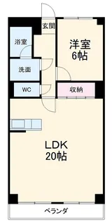 ハイツ洲本【0702号室】の間取り