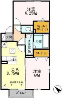 フルール シャン【1階】の間取り
