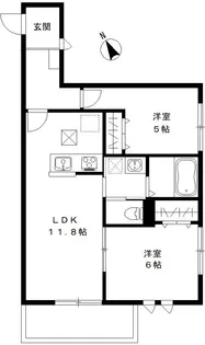 FAIRFIELD COTTAGE【1階】の間取り