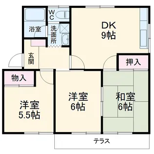 ファミール英【1階】の間取り