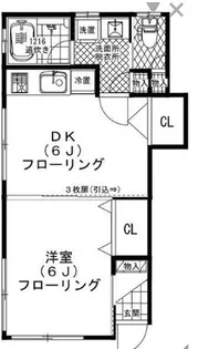スタウト大久保【101号室】の間取り