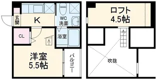 タウンコート 鳴海【1階】の間取り