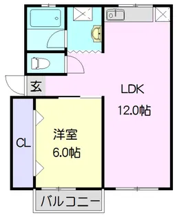 ソファレ小河原B【101号室】の間取り