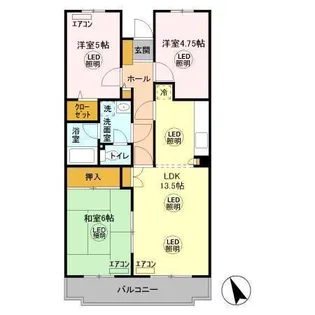 ユイト・SVP【3階】の間取り