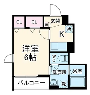 リブリ・イチロク【1階】の間取り