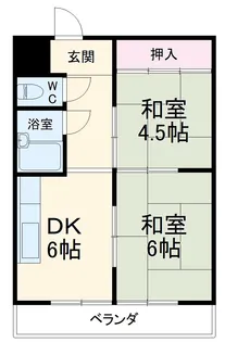 ときわビル【6C号室】の間取り