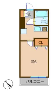 第ニパールメゾン【3階】の間取り