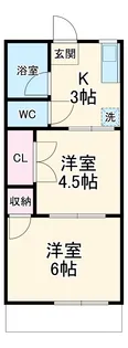 長沢アパート【102号室】の間取り