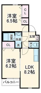 ネイステージA【2階】の間取り