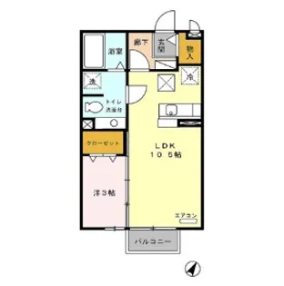 プレミール【1階】の間取り