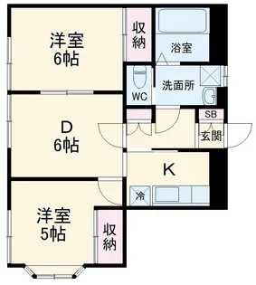 ジュネッタ8【1階】の間取り