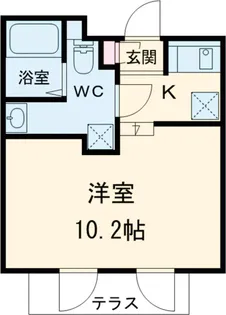 ルクレ高田馬場【1階】の間取り